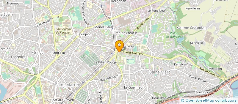localisation de l'entreprise DE COPROPRIETE SGI à BREST