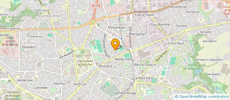 localisation de l'entreprise DE COPROPRIETE SGI à BREST