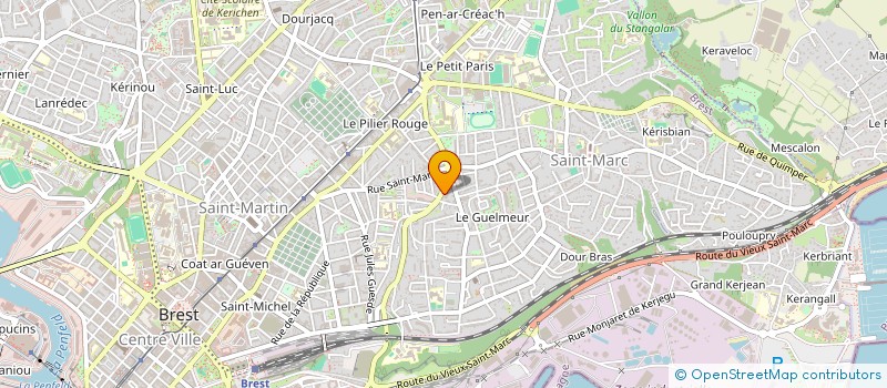 localisation de l'entreprise DE COPROPRIETE SGI à BREST