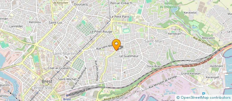 localisation de l'entreprise DE COPROPRIETE SGI à BREST