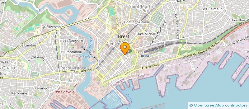 localisation de l'entreprise DE COPROPRIETE SGI à BREST