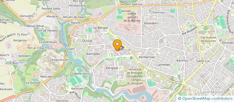 localisation de l'entreprise DE COPROPRIETE SGI à BREST