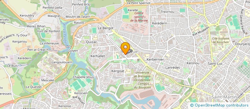 localisation de l'entreprise DE COPROPRIETE SGI à BREST