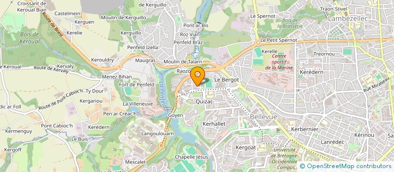 localisation de l'entreprise DE COPROPRIETE SGI à BREST