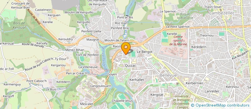 localisation de l'entreprise DE COPROPRIETE SGI à BREST