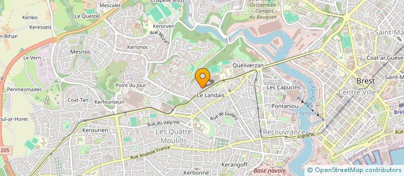 localisation de l'entreprise DE COPROPRIETE SGI à BREST