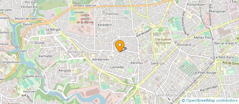 localisation de l'entreprise DE COPROPRIETE SGI à BREST