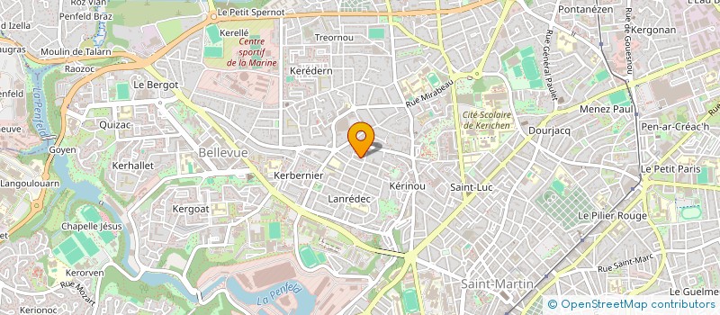 localisation de l'entreprise DE COPROPRIETE SGI à BREST
