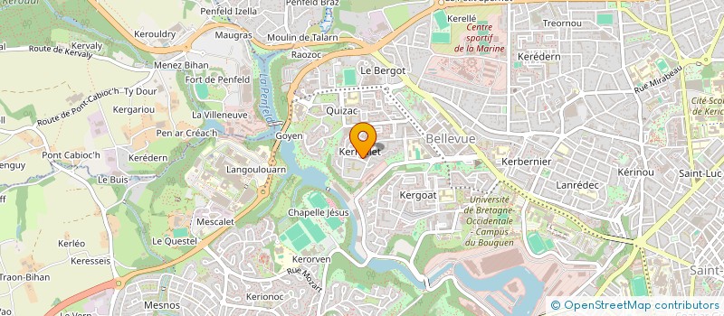 localisation de l'entreprise DE COPROPRIETE SGI à BREST