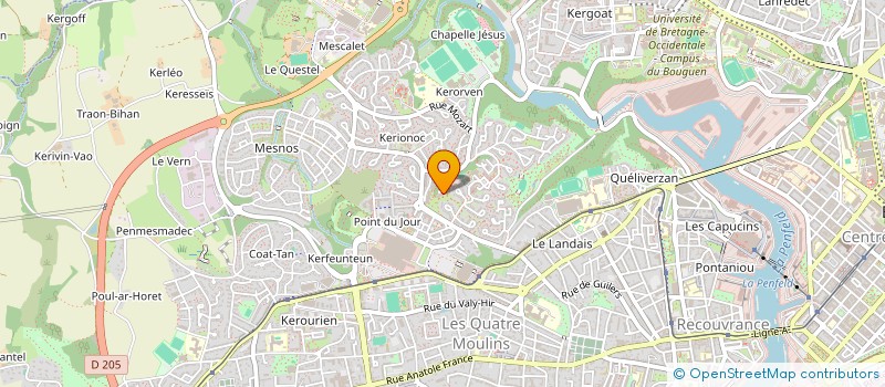 localisation de l'entreprise DE COPROPRIETE SGI à BREST