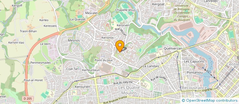 localisation de l'entreprise DE COPROPRIETE SGI à BREST