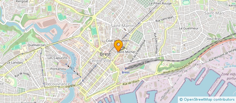 localisation de l'entreprise DE COPROPRIETE SGI à BREST