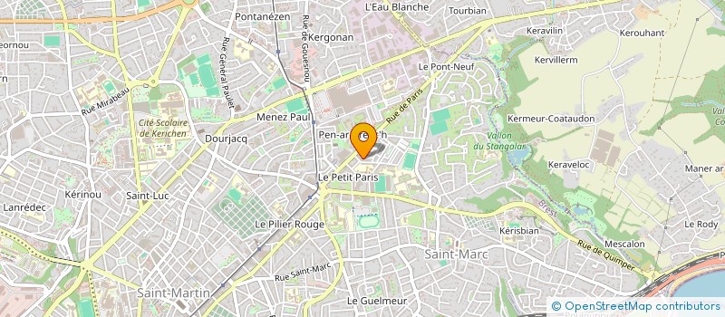 localisation de l'entreprise DE COPROPRIETE SGI à BREST