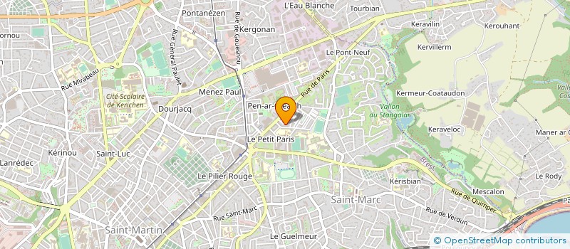 localisation de l'entreprise DE COPROPRIETE SGI à BREST