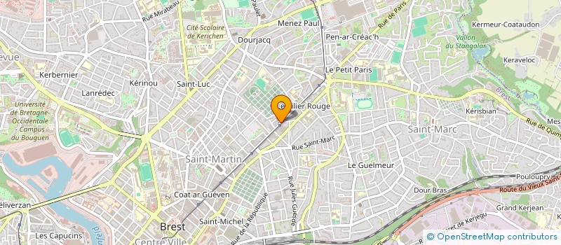 localisation de l'entreprise DE COPROPRIETE SGI à BREST