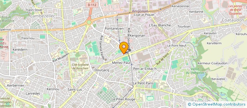 localisation de l'entreprise DE COPROPRIETE SGI à BREST