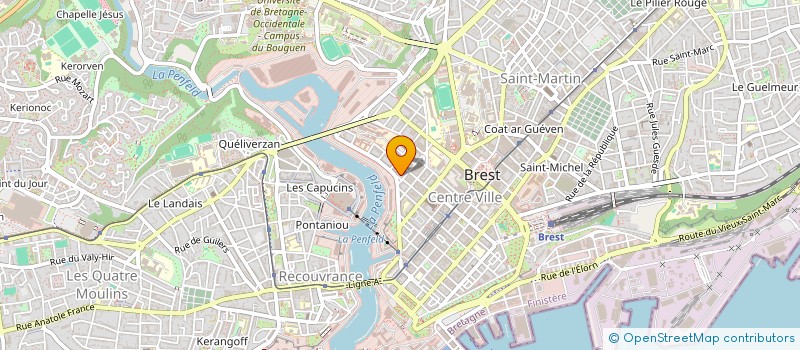 localisation de l'entreprise DE COPROPRIETE SGI à BREST