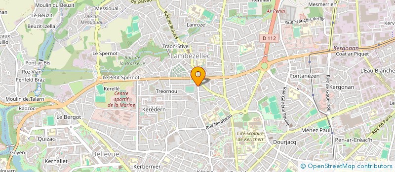 localisation de l'entreprise DE COPROPRIETE SGI à BREST
