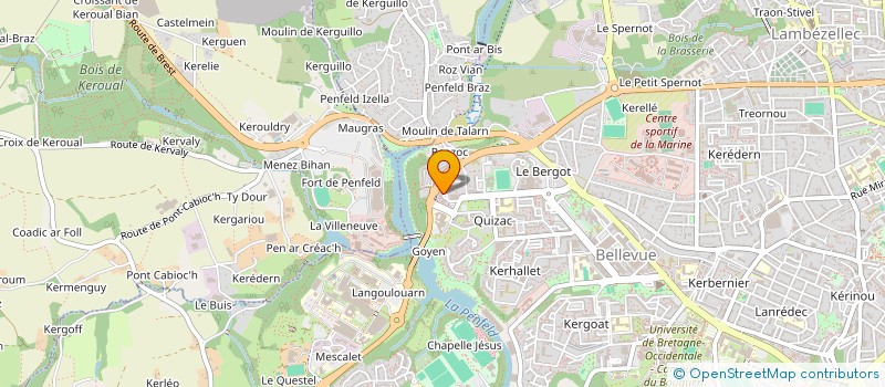 localisation de l'entreprise DE COPROPRIETE SGI à BREST