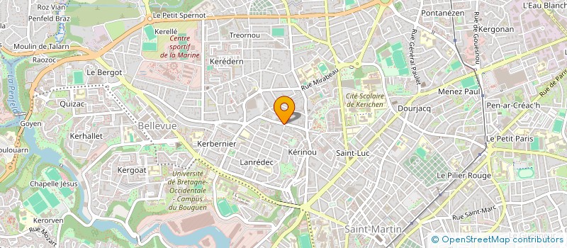 localisation de l'entreprise DE COPROPRIETE SGI  BREST