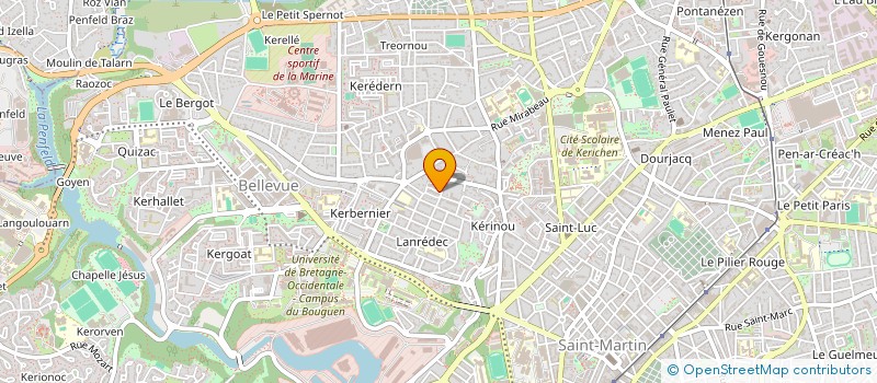 localisation de l'entreprise DE COPROPRIETE SGI à BREST