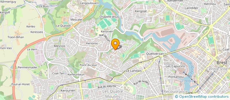 localisation de l'entreprise DE COPROPRIETE SGI à BREST