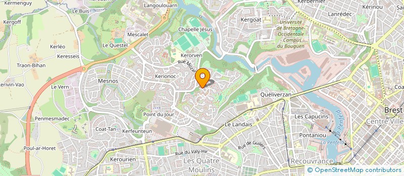 localisation de l'entreprise DE COPROPRIETE SGI à BREST