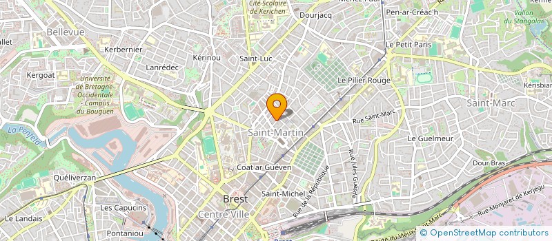 localisation de l'entreprise DE COPROPRIETE TD à BREST