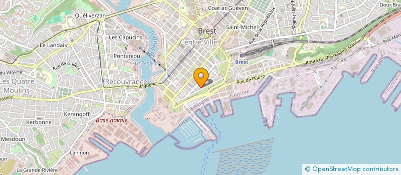 localisation de l'entreprise DE COPRORIETE à BREST