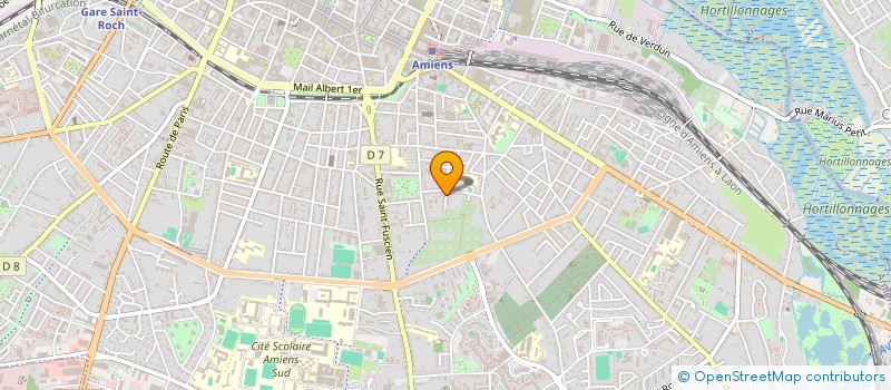 localisation de l'entreprise DE COQUEREL  AMIENS