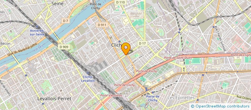 localisation de l'entreprise DE CORLEVOUR à CLICHY