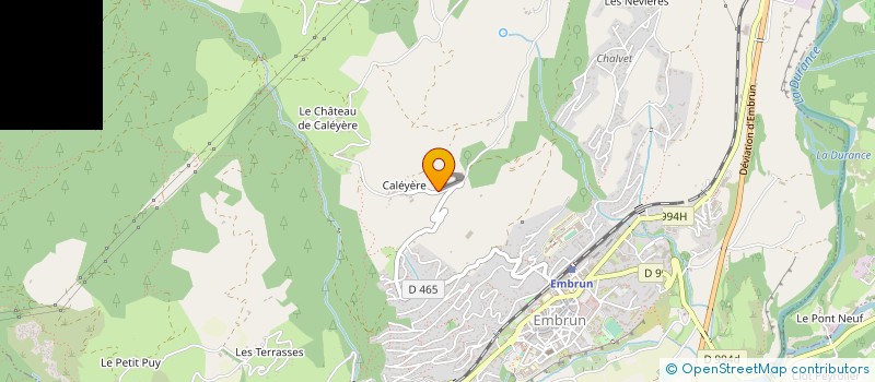 localisation de l'entreprise DE COTE CLAIRE à EMBRUN