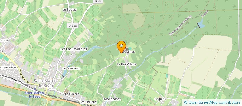 localisation de l'entreprise DE COULAINES  SAINT-MARTIN-LE-BEAU