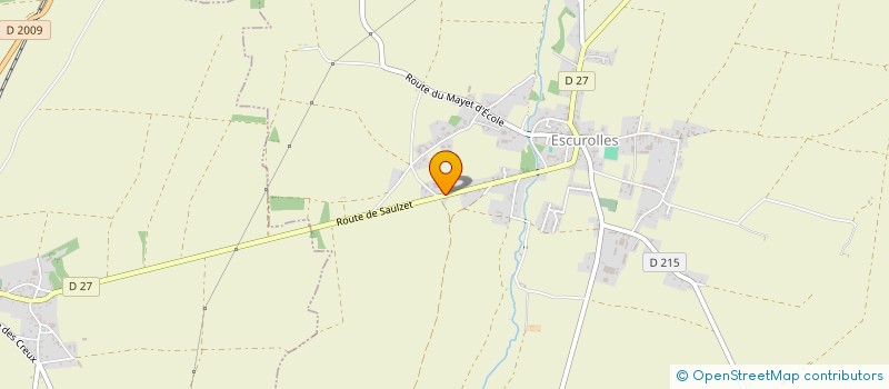 localisation de l'entreprise DE COURNASSAT  ESCUROLLES