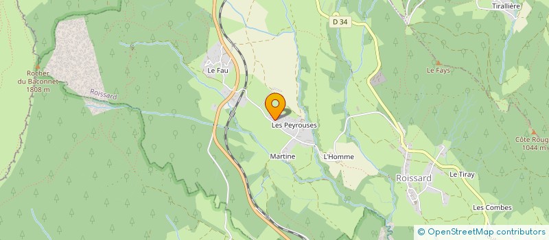 localisation de l'entreprise DE COURTALAY  ROISSARD