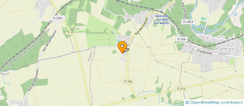 localisation de l'entreprise DE COURTRY à GUERARD