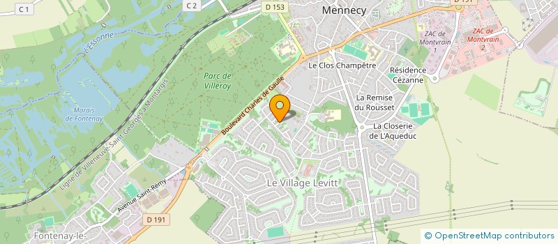 localisation de l'entreprise DE COURTY à MENNECY