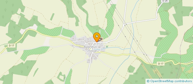 localisation de l'entreprise DE CRIEUX à BAGNEUX-LA-FOSSE