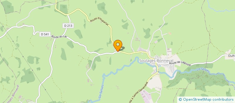 localisation de l'entreprise DE CROZILLAC  MONTPEYROUX