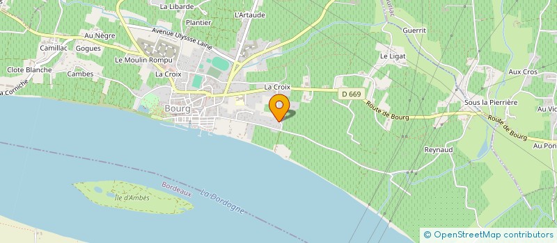 localisation de l'entreprise DE DAMET à BOURG