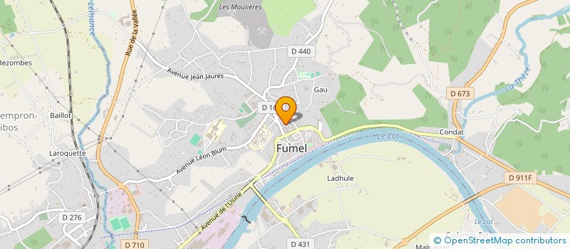 localisation de l'entreprise DE DARADOURE  FUMEL