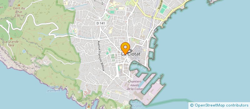 localisation de l'entreprise DE DEPANNAGE ET AIDE AUX SENIORS à LA CIOTAT