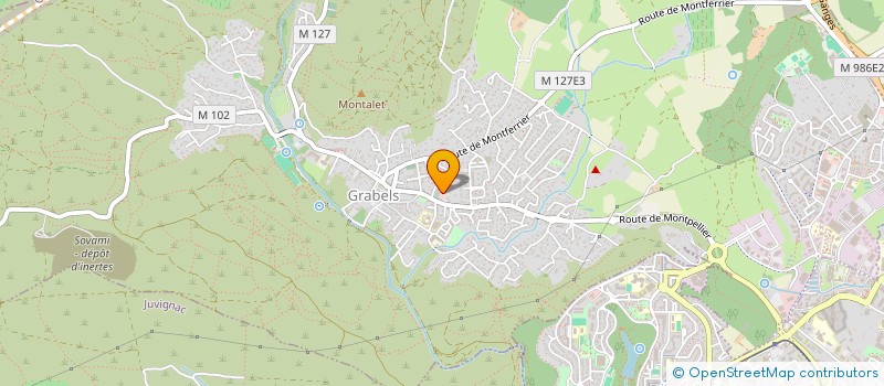 localisation de l'entreprise DE DEUX CHOSES LUNE (D.D.C.L)  GRABELS