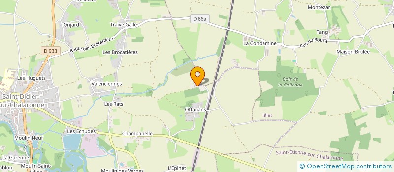 localisation de l'entreprise DE DEVAUDES à SAINT-ETIENNE-SUR-CHALARONNE