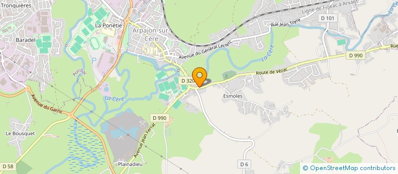 localisation de l'entreprise DE DICTO à ARPAJON-SUR-CERE