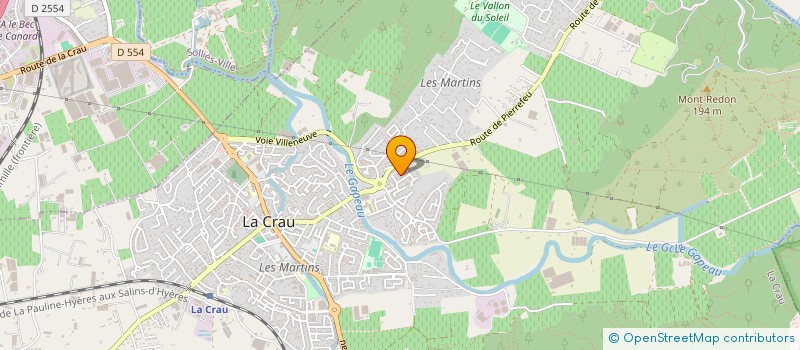 localisation de l'entreprise DE DIFFUSION ET MAINTENANCE DE MATERIELS ELECTRONIQUES ET ACCESSOIRES à LA CRAU