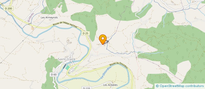 localisation de l'entreprise DE DONACOSTE  SAINT-IZAIRE