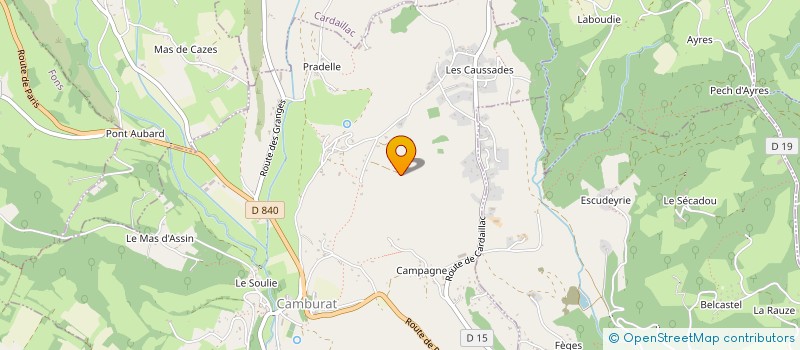 localisation de l'entreprise DE DOULAN  CAMBURAT