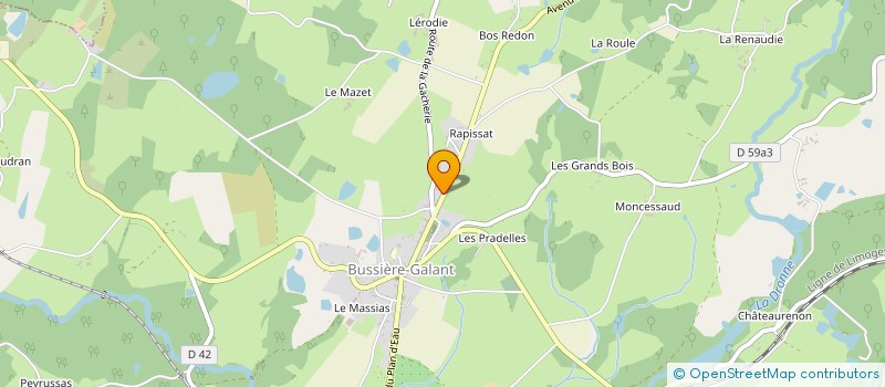 localisation de l'entreprise DE-FA à BUSSIERE-GALANT