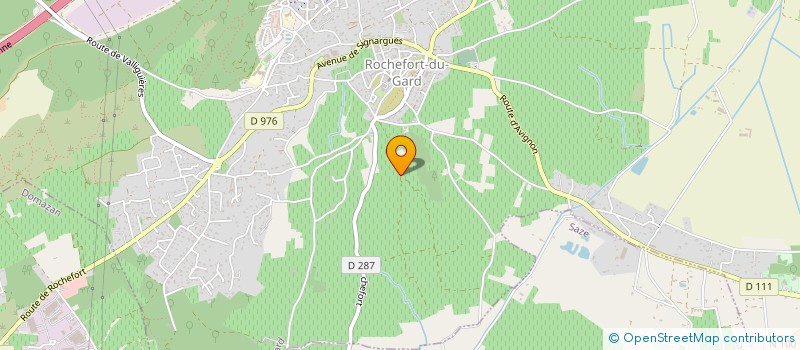 localisation de l'entreprise DE FABRIA  ROCHEFORT-DU-GARD